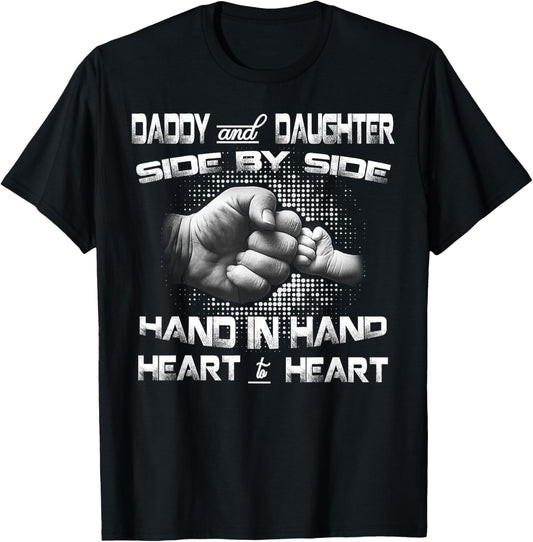 Daddy Daughter Fist Bump Matching Father's Day Best Dad T-Shirt