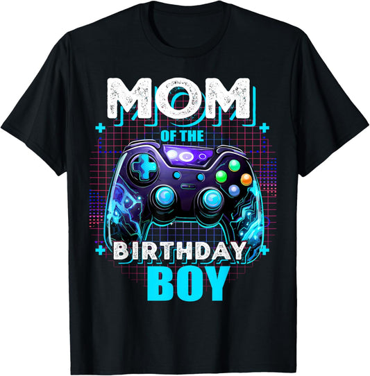 Mom of the Birthday Boy Matching Video Game Birthday Party T-Shirt
