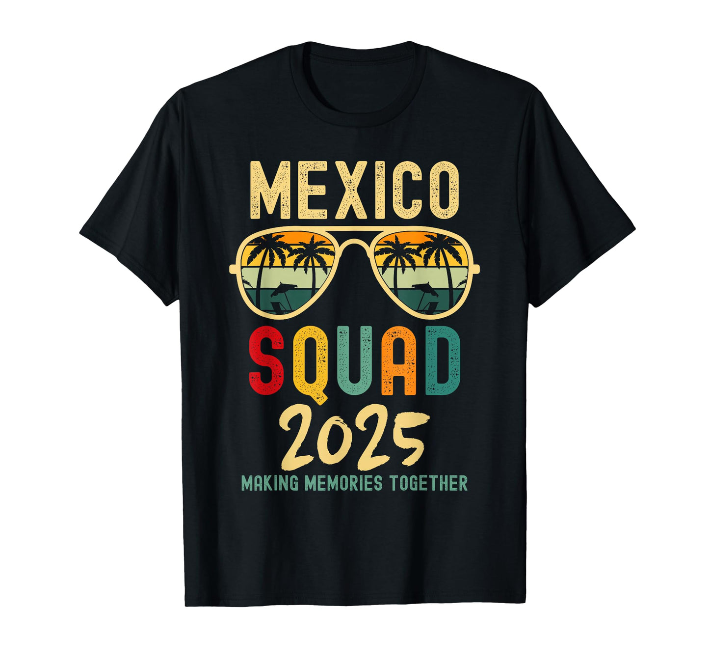 Mexico 2025 Squad Tropical Beach Family Vacation Matching T-Shirt