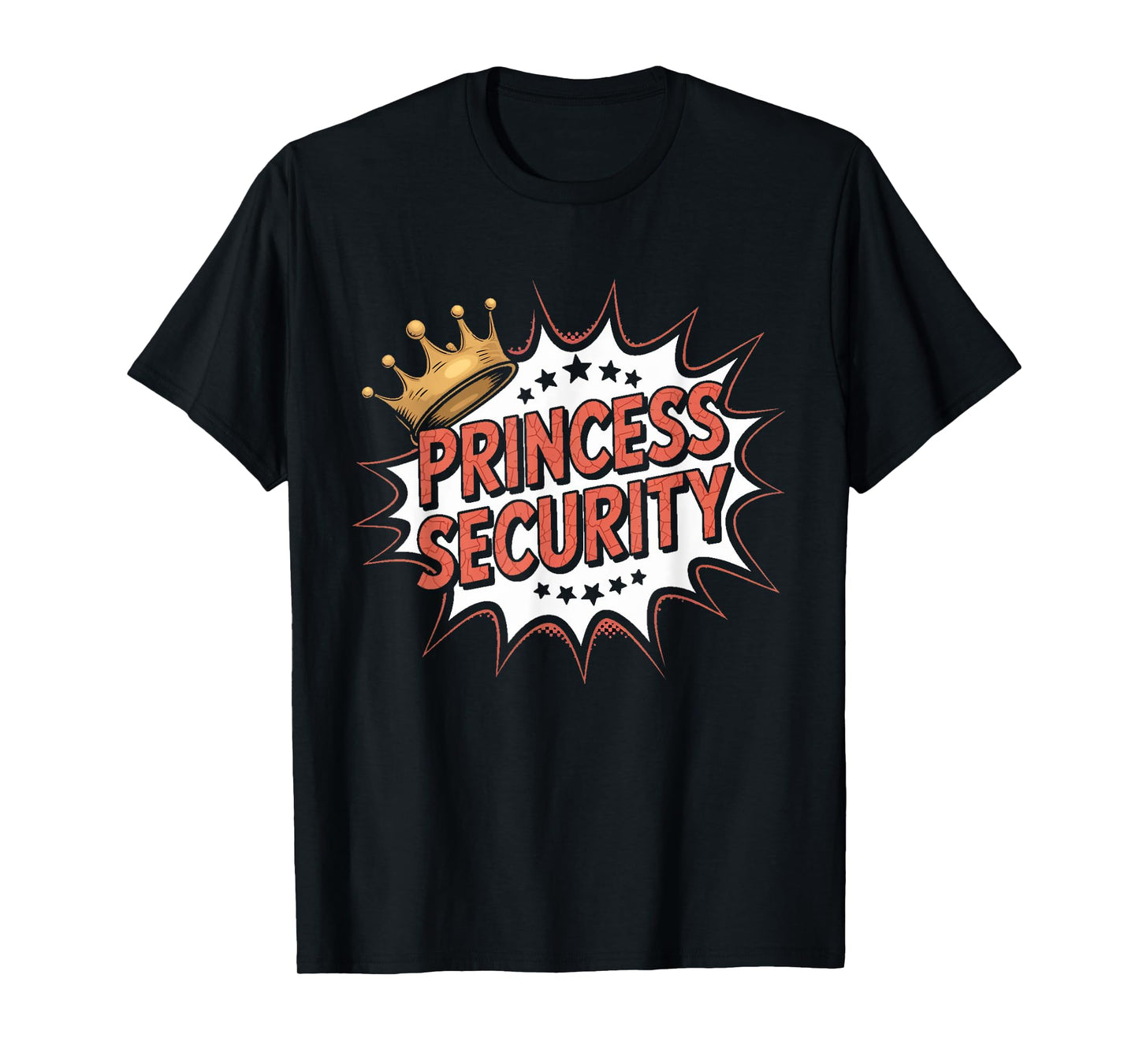 Princess Security Retro Birthday Dad & Mom Boys Brother T-Shirt