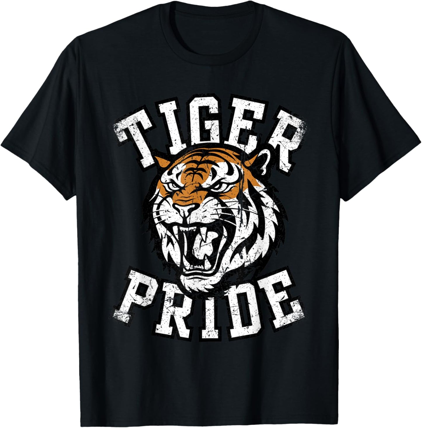 Retro Vintage Tiger Pride Tiger Mascot School Sports Team T-Shirt