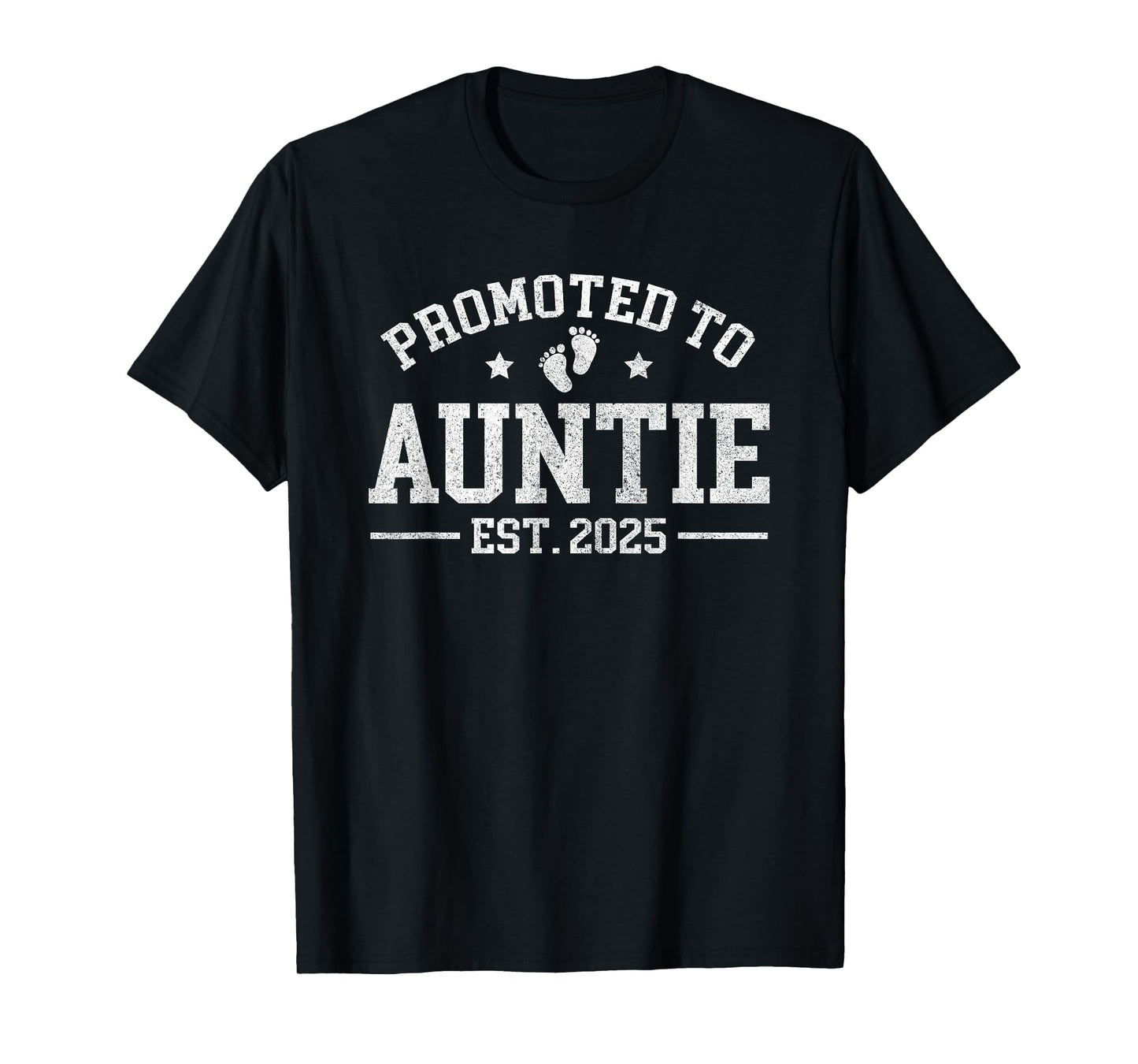 Promoted to Auntie est. 2025 Baby Announcement for Aunt T-Shirt