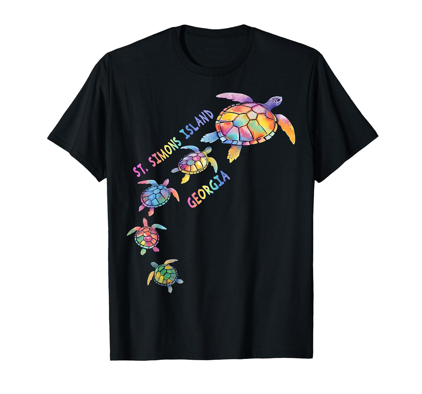 St. Simons Island Beach Georgia Sea Turtle Lover Beach SSI Men Women Kids T-Shirt