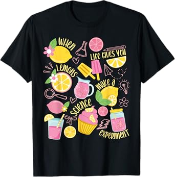 Science Teacher Happy Summer Drink Lemonade Vacation Student T-Shirt