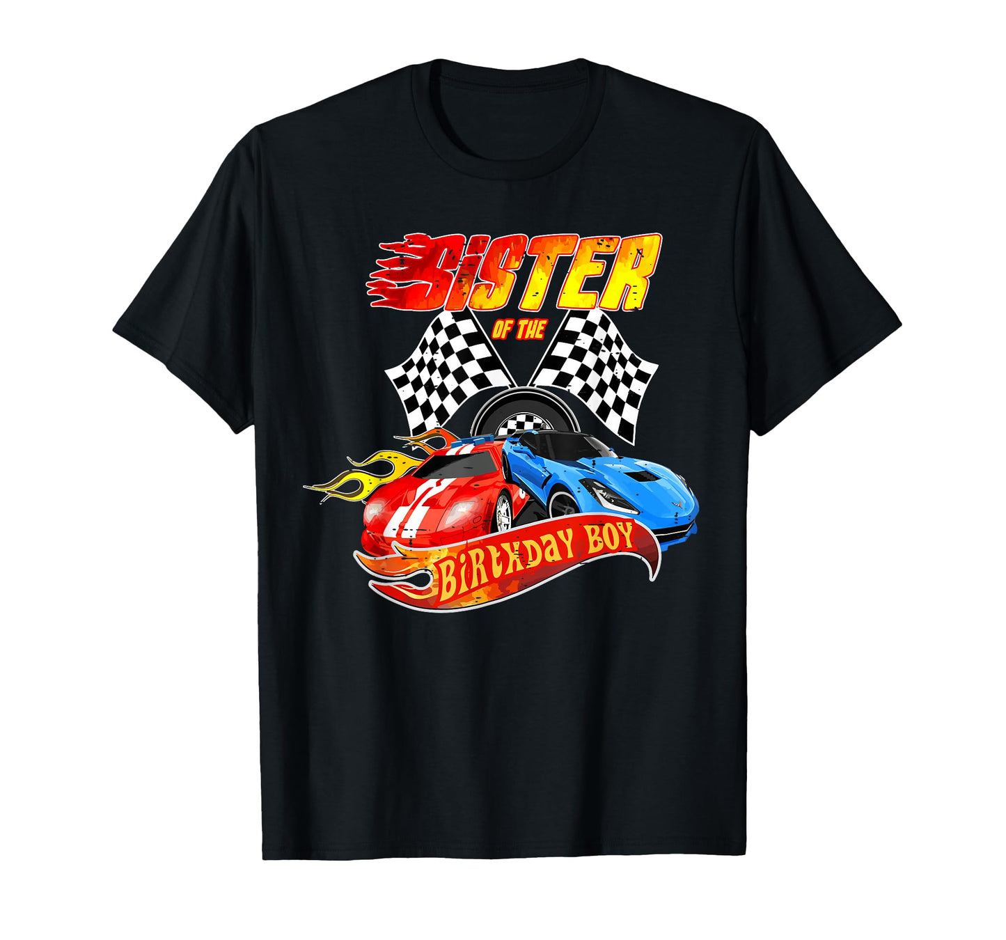 Sister Of The Birthday Boy Race Car Birthday Party Racing T-Shirt