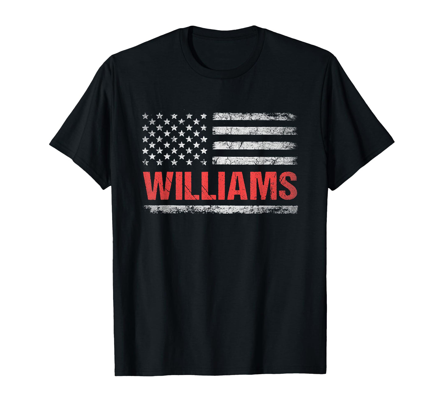 Williams Name American Flag - Williams Last Name T-Shirt