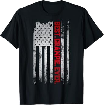Best Grampie Ever American USA flag Father’s day gift G-Dad T-Shirt