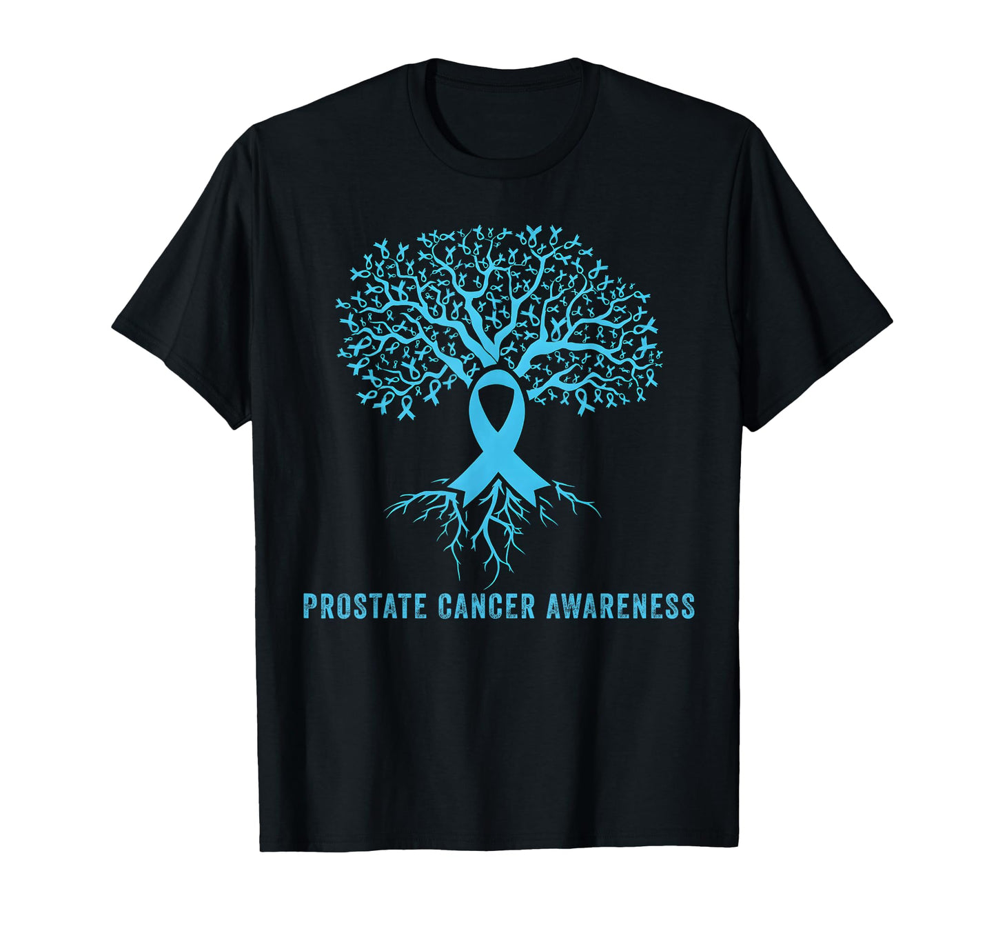 Prostate Cancer Awareness Ribbon Tree T-Shirt