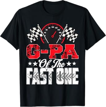 G-pa of The Fast One Birthday 1st Race Car Family T-Shirt