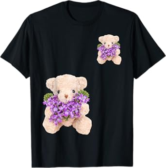 Cute 2 Bear Funny Unisex Design For Men Women Kids Tee T-Shirt