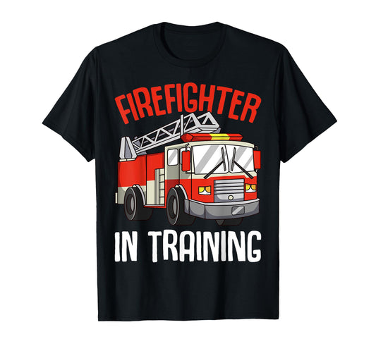 Firefighter in Training Fireman Firefighting Boys Kids T-Shirt