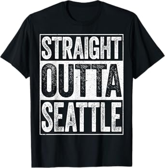 Straight Outta Seattle T-Shirt Washington State Shirt T-Shirt