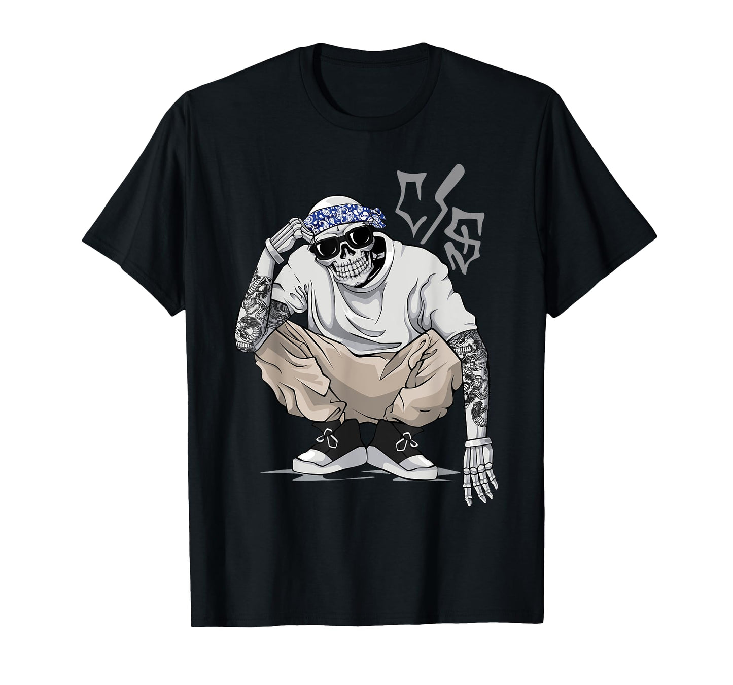 Cholo Chicano Tattoo Cool Mexican Gangster Skeleton Mexico T-Shirt