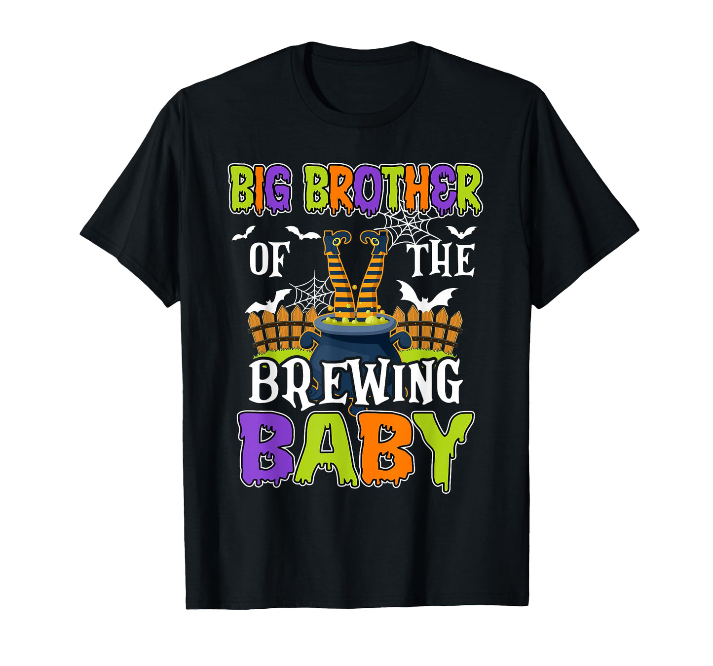 Big Brother Of The Brewing Baby Halloween Witch Baby Funny T-Shirt