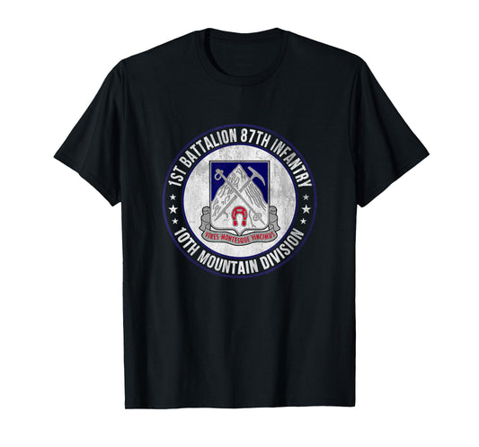 1st Battalion 87th Infantry 10th Mountain Division Veteran T-Shirt