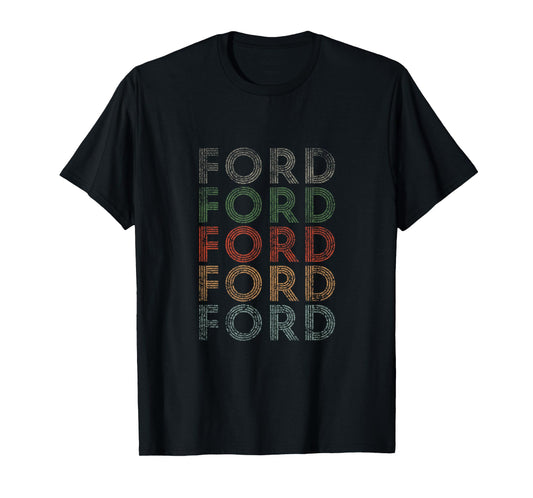 Ford First Name Grunge Style Vintage Retro T-Shirt