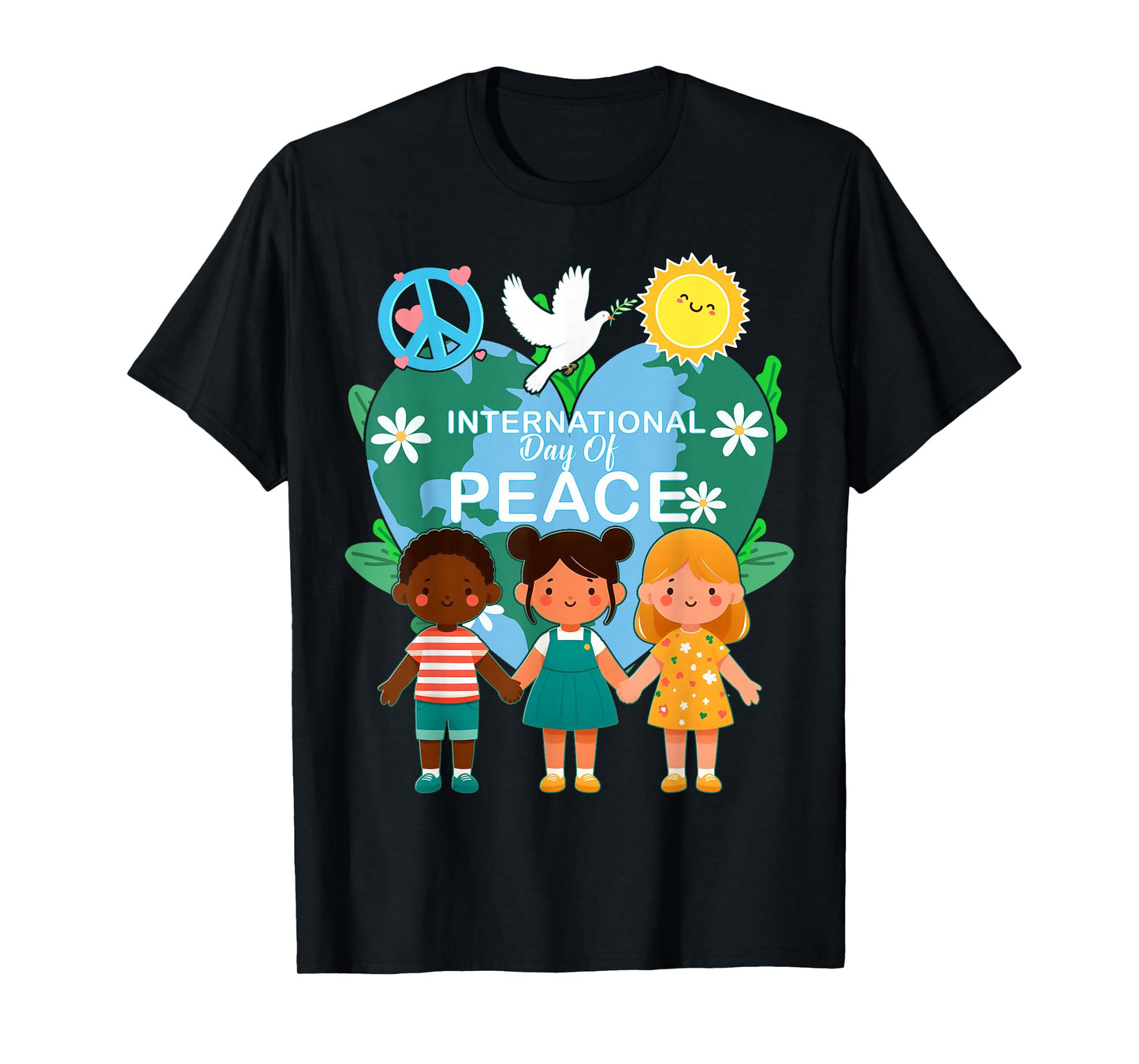 International Day of Peace World Peace Day September 21 Kids T-Shirt