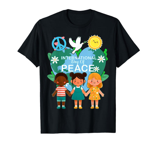 International Day of Peace World Peace Day September 21 Kids T-Shirt