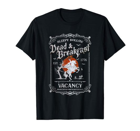 Vintage Sleepy Hollow Dead and Breakfast Headless Halloween T-Shirt