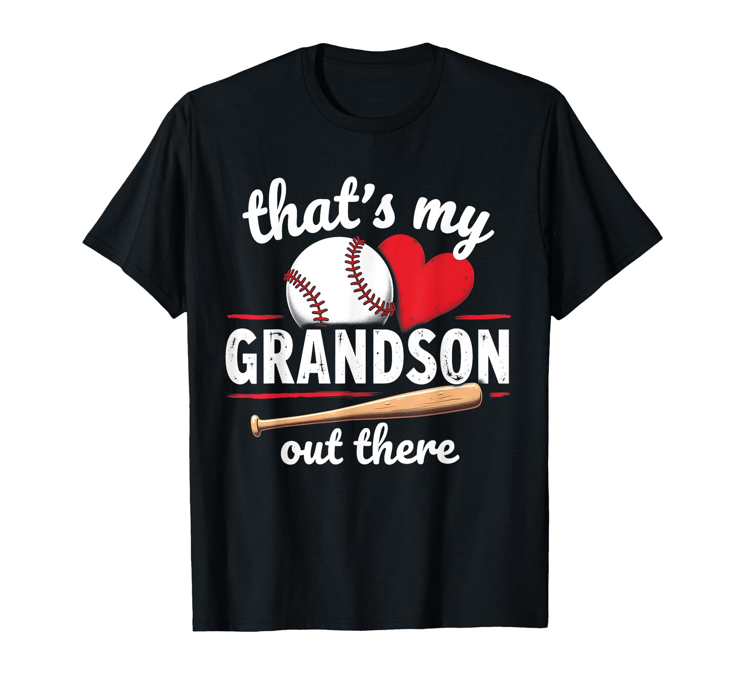 That's My Grandson Out There Baseball Grandma Mothers Day T-Shirt