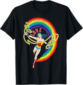 DC Wonder Woman Rainbow Love T-Shirt