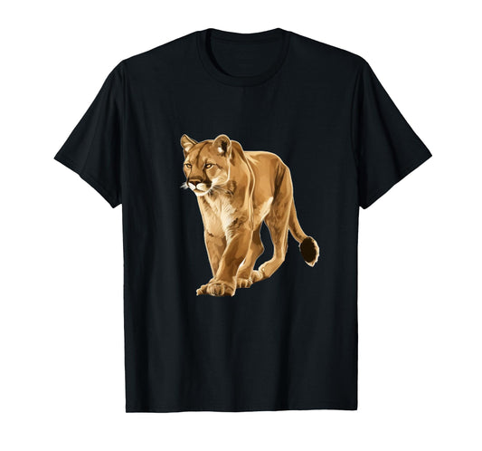 Cougar Face for Wild and big Cats Lovers T-Shirt