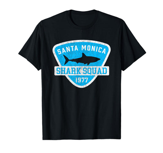 Kids Santa Monica California Shark Souvenir Boys Vintage T-Shirt