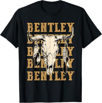 Bentley Proud Last Name Lovers Vintage Art Awesome Apparel T-Shirt