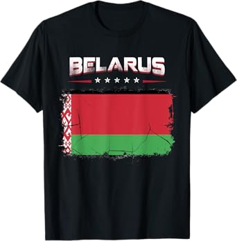 Patriotic Vintage Belarusian Flag Belarus T-Shirt