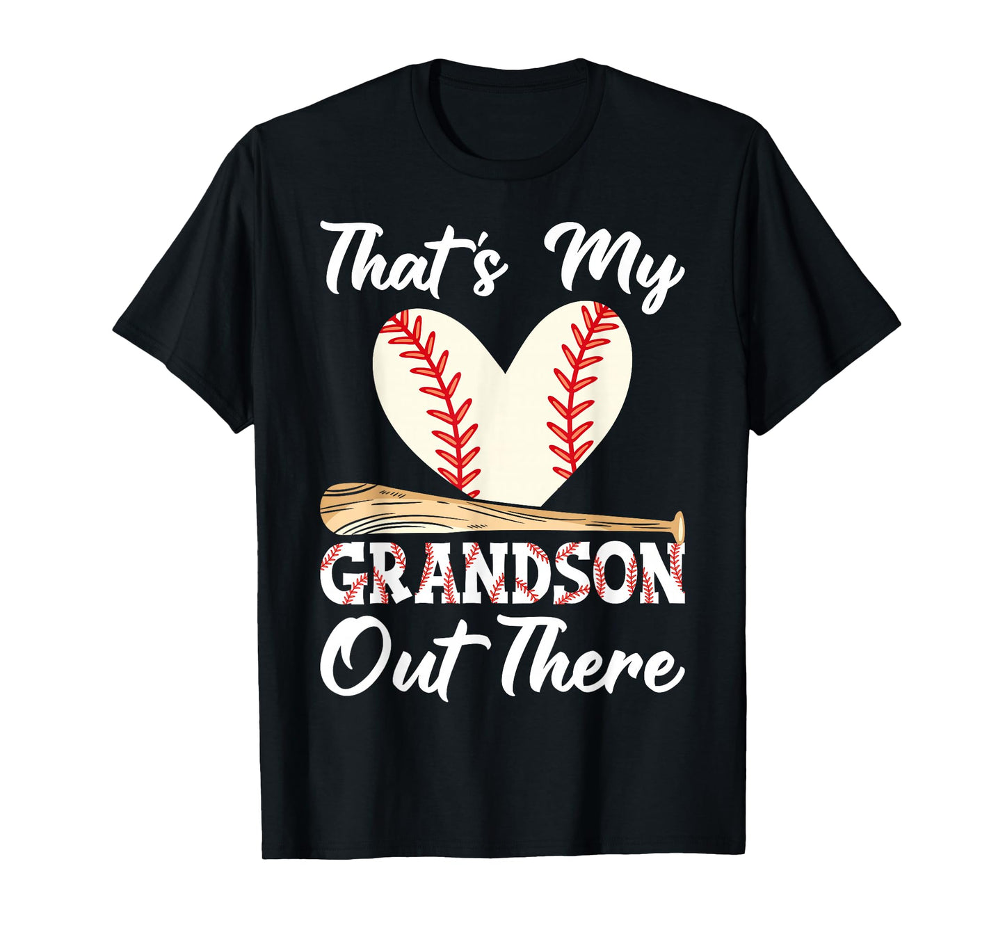 That's My Grandson Out There Baseball Grandma Mother's Day T-Shirt