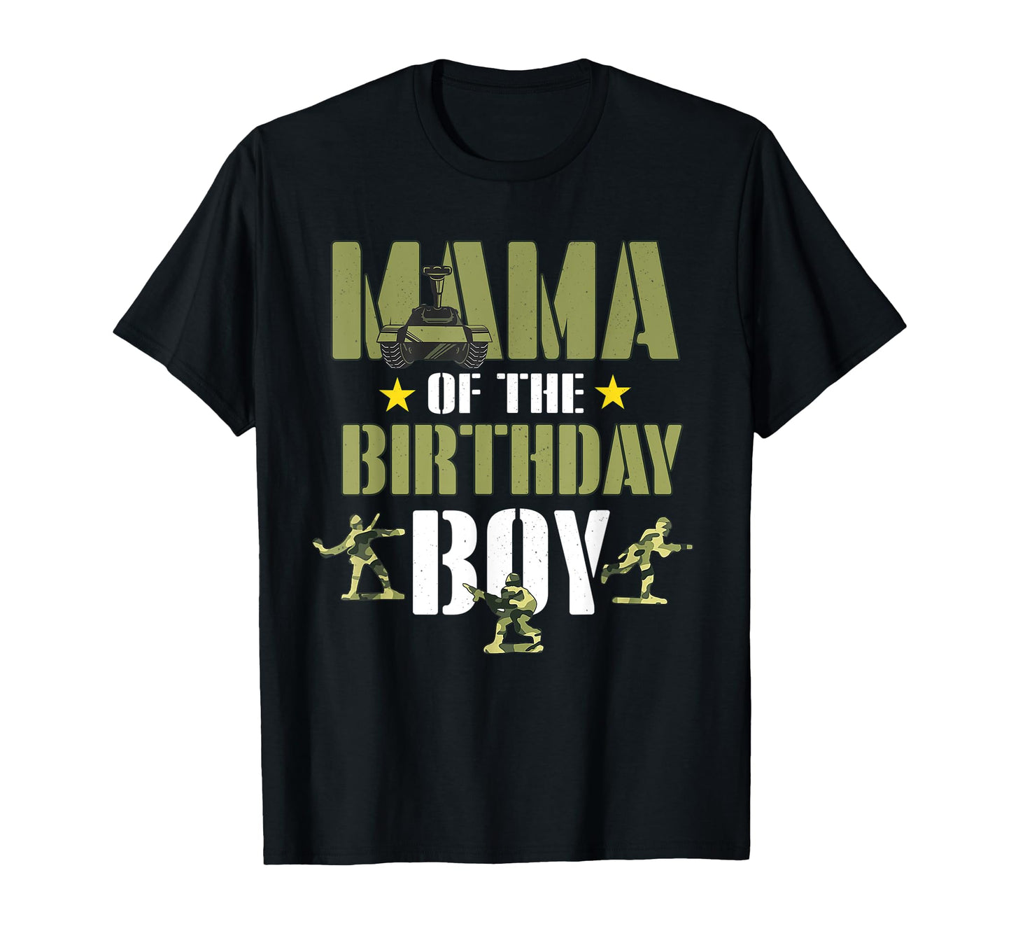 Mama of The Birthday Boy Shirt Army Camouflage Mommy Mom 1st T-Shirt