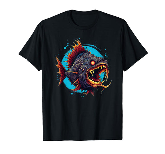 Crazy looking Piranha for Monster Fish Lovers T-Shirt