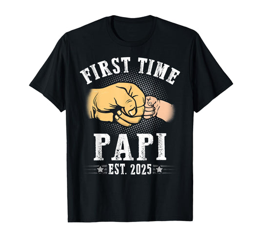 First time Papi Est 2025 Father's Day Soon To Be Papi T-Shirt