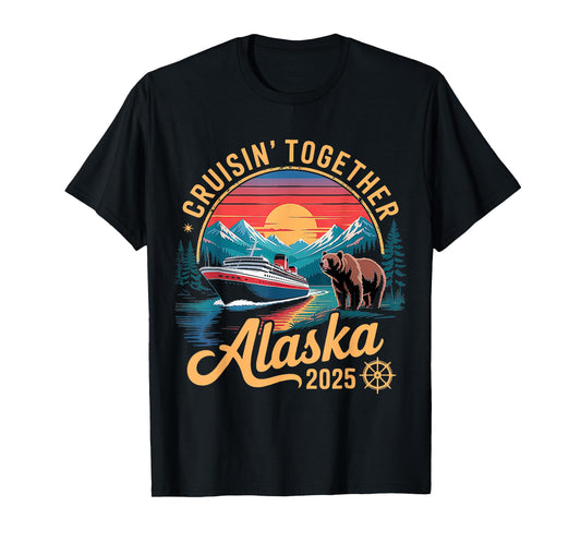 Alaska Cruise 2025 Matching Family Friends And Group Alaskan T-Shirt