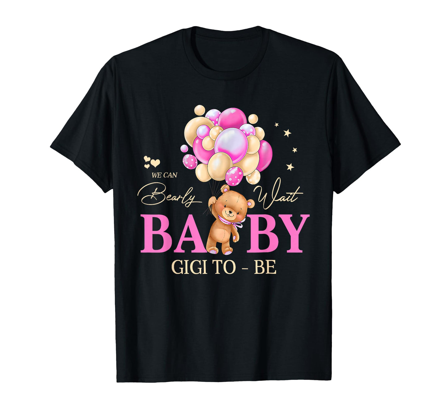 Gigi We Can Bearly Wait Baby Shower Bear Family Matching T-Shirt