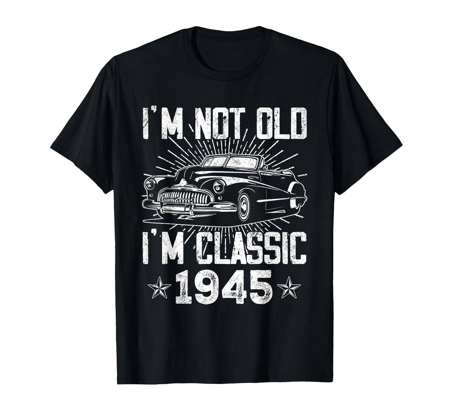 80 Year Old Vintage Classic Car 1945 80th Birthday Gifts Men T-Shirt