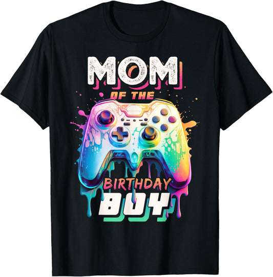Mom of the Birthday Boy Matching Video Game Birthday Party T-Shirt
