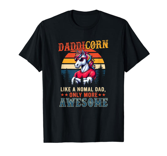 Dadicorn Definition Dad More Awesome Father's Day Unicorn T-Shirt