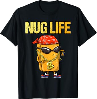 Cool Chicken Nugget Art For Boys Kids Chicken Nugget Lover T-Shirt