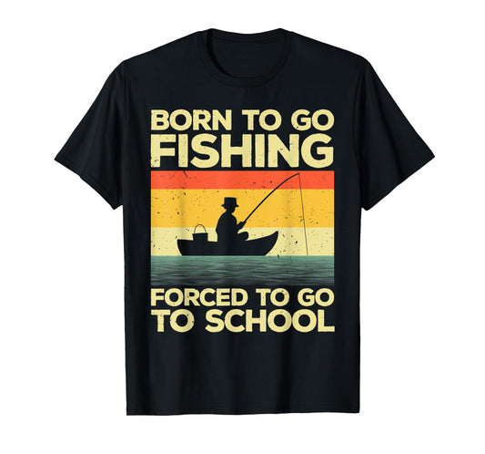 Unique Fishing Gift Fisherman Accessories & Stuff Unisex Adults Kids Black Cotton 65% Polyester 35% Short Sleeve Crew Neck Classic Fit T-Shirt Small