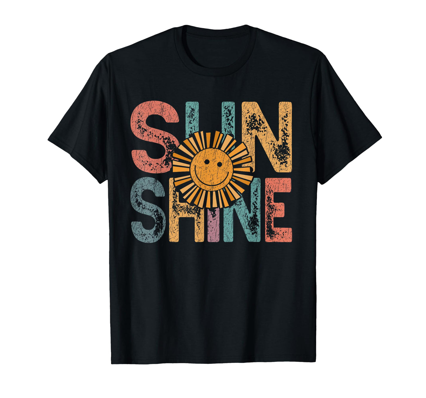 Retro Sunshine Hello Summer Vacation Sunshine Beach Vacation T-Shirt