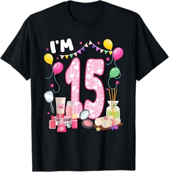 15 Year Old Birthday Spa Lover 15th Spa Themed Party T-Shirt