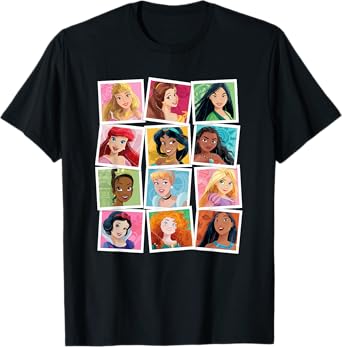Disney Princess Photos Portrait Picture Collection T-Shirt