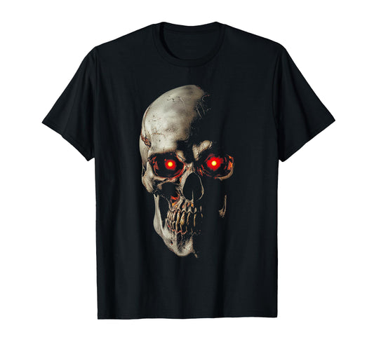 Skull Costume Halloween Spooky Art Skull T-Shirt
