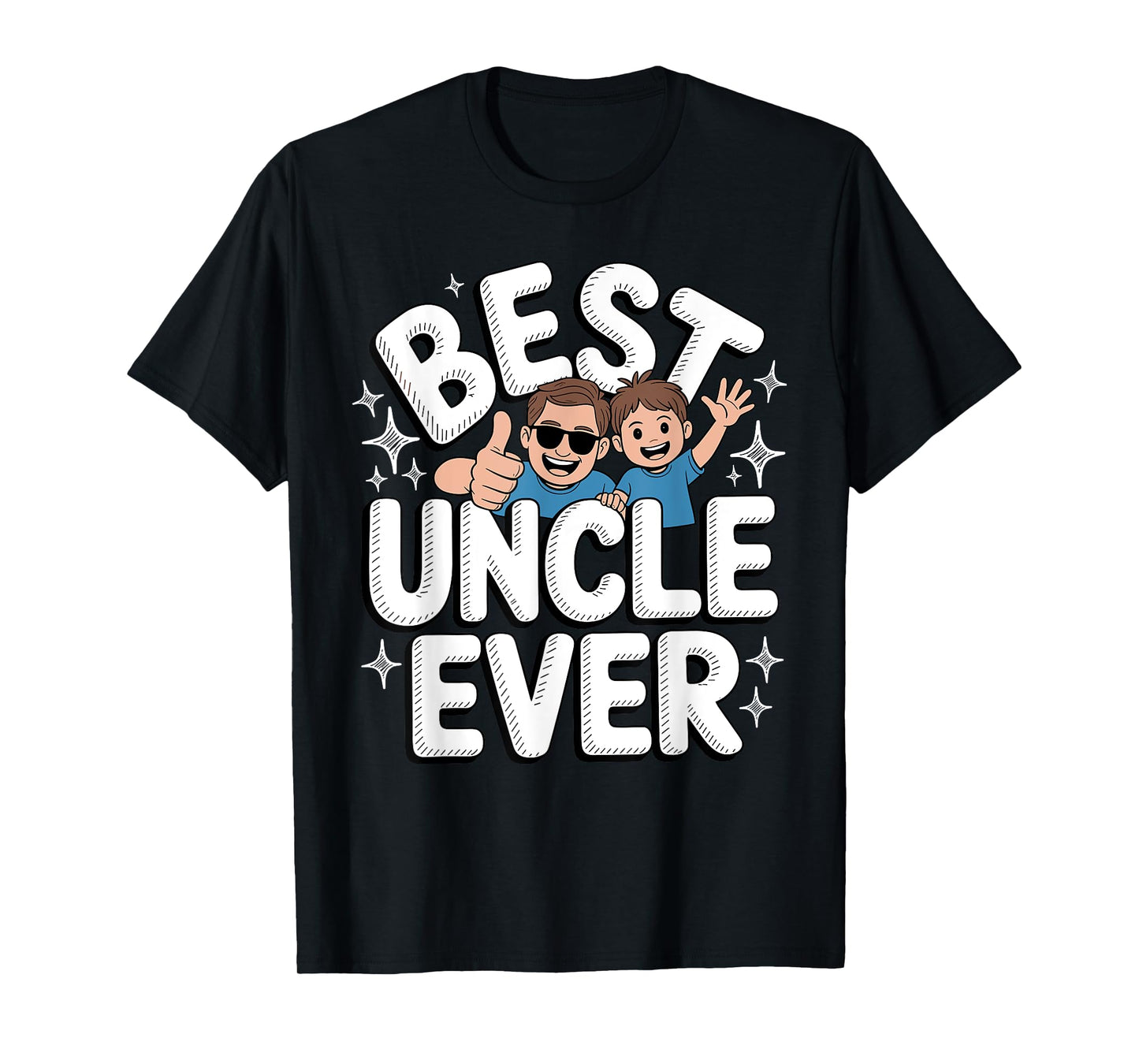 Uncle Art for Uncle Men from Niece Nephew First Time Uncle T-Shirt