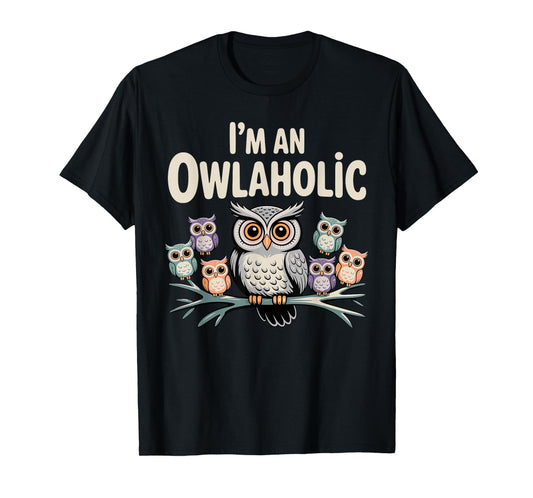 Funny Owl Design for Men Women Boys Girls Toddlers Owl Lover T-Shirt