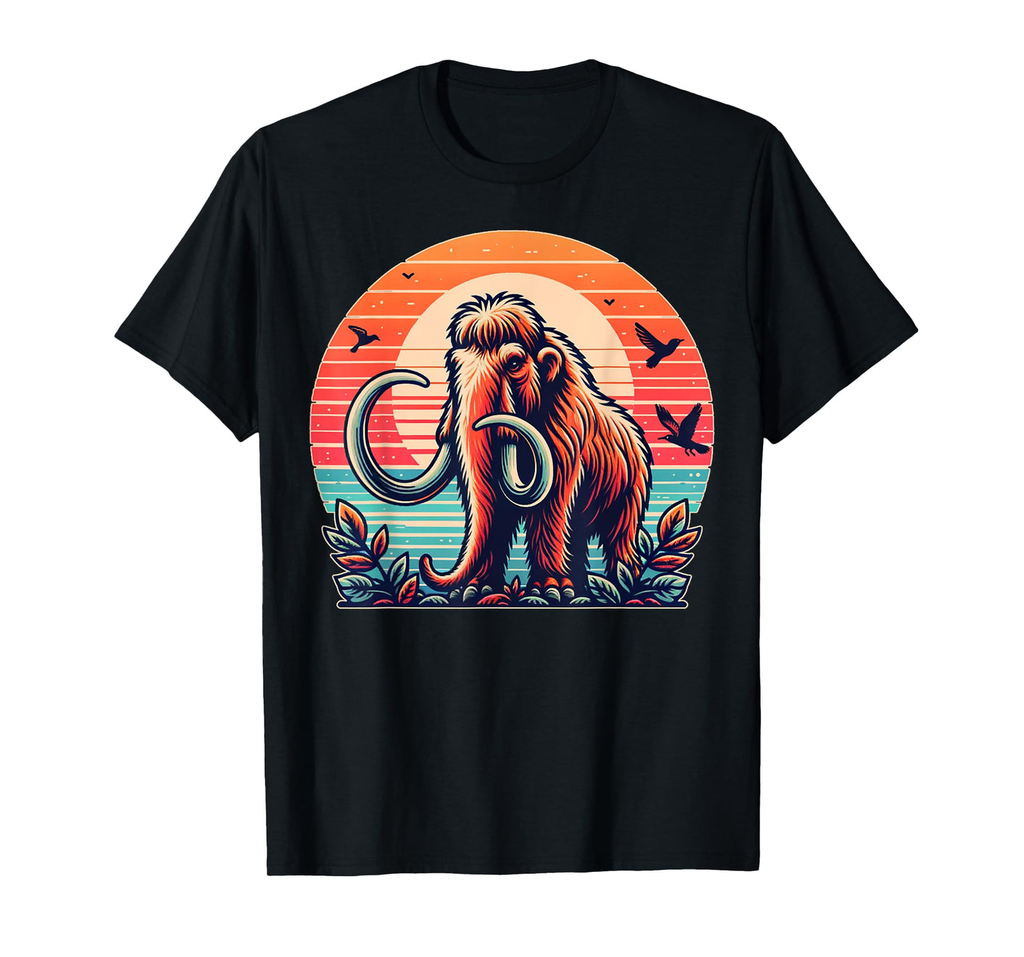 Retro Woolly Mammoth Shirt for Kids Toddlers Men Girl Boy T-Shirt