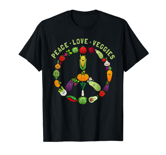 Funny Veggie Art For Women Men Vegan Food Vegetables Themed T-Shirt