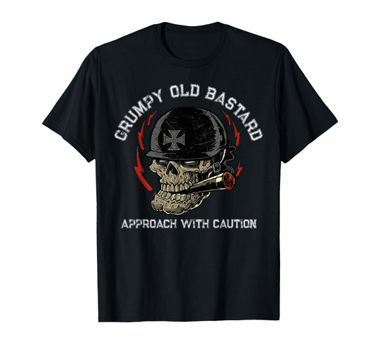 Grumpy Old Bastard Approach With Caution T-Shirt