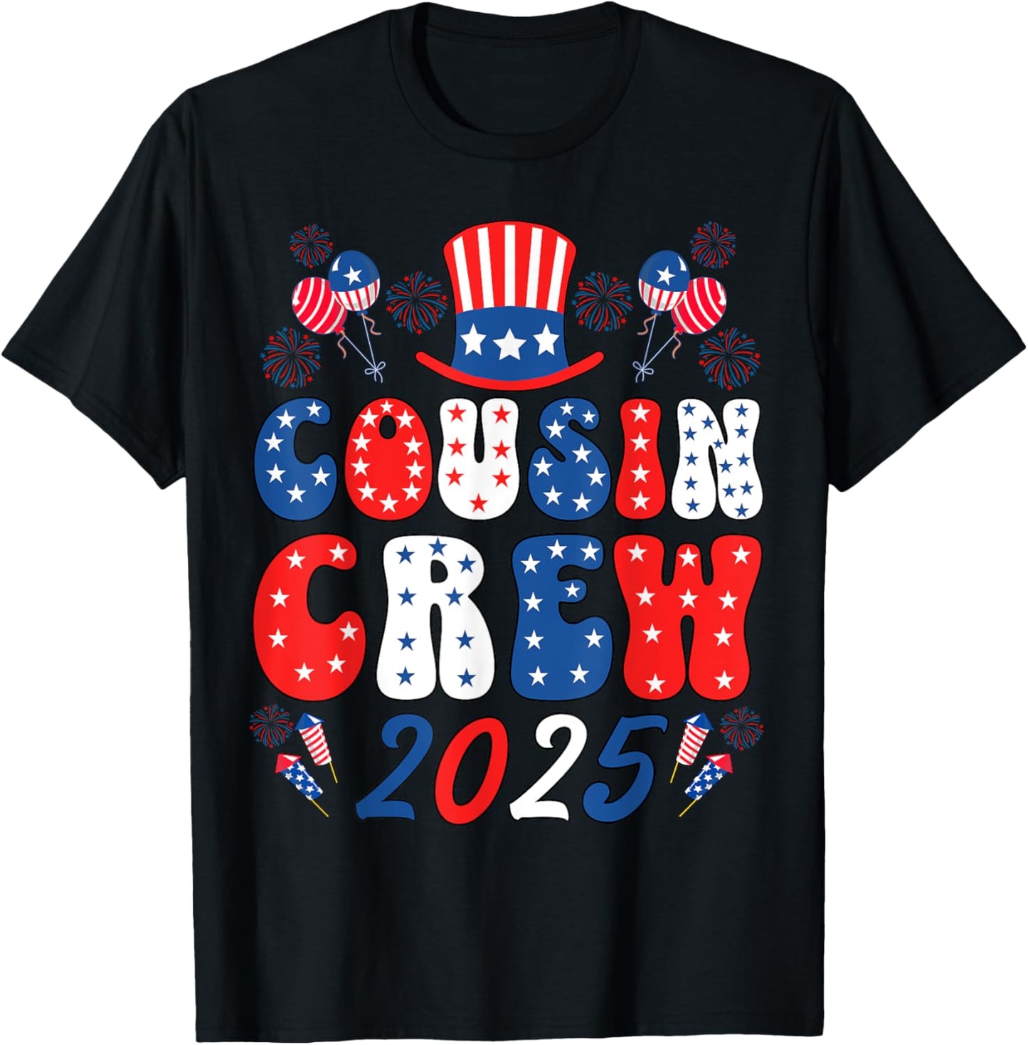 Cousin Crew 4th of July Family Matching Group Cousin Crew T-Shirt